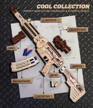 Load image into Gallery viewer, Electric Automatic Wooden Model M416 Rifle Toy Gun
