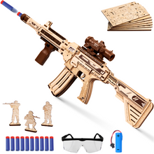 Load image into Gallery viewer, Electric Automatic Wooden Model M416 Rifle Toy Gun
