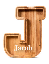 Load image into Gallery viewer, Summidate Customized Name Wooden Piggy Bank
